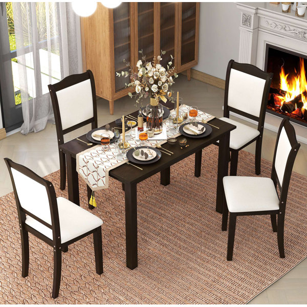 Red Barrel Studio® Koa 5 Piece Rubberwood Dining Set Wayfair Canada